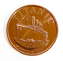 Load image into Gallery viewer, 1 oz Copper Round - Titanic
