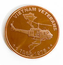 Load image into Gallery viewer, 1 oz Copper Round - Vietnam Veterans
