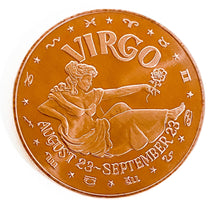 Load image into Gallery viewer, 1 oz Copper Round - Virgo
